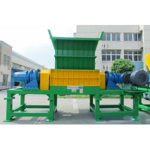 PLC Control Double Shaft Shredder For Plastic Recycling