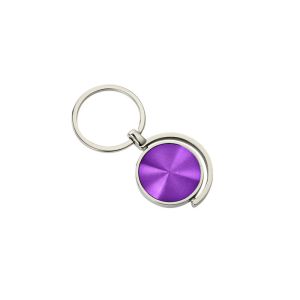 CD Pattern Metal Keychain Holder Colorful Round Zinc Alloy Keychain JR023