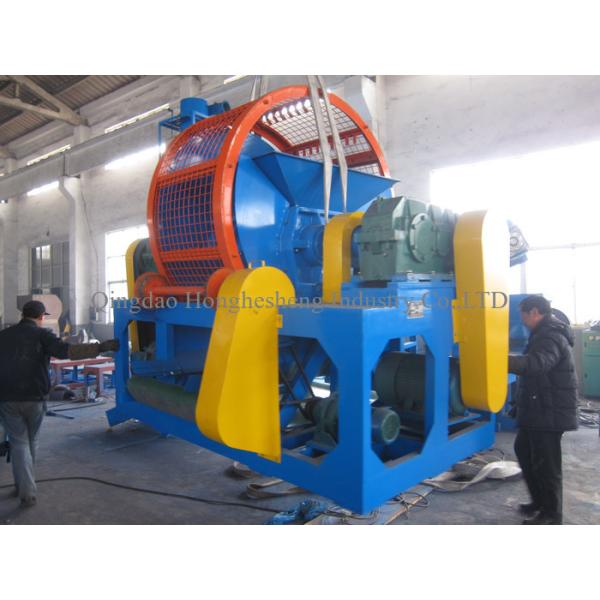 Automatic Waste Tire Recycle Crushers Shredding Rubber Machine Used Truck Tire