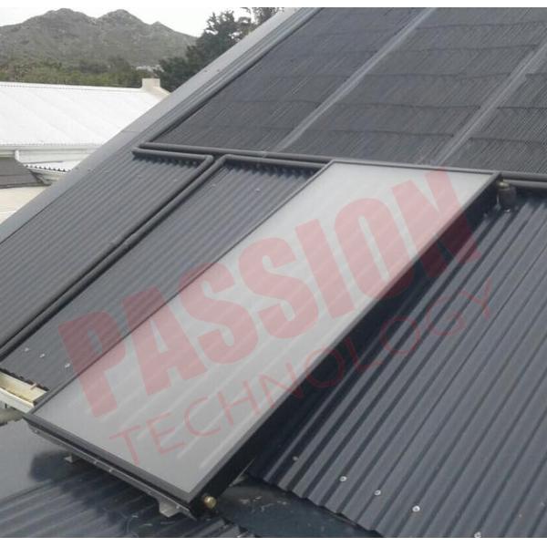 Roof Mounted Stainless Steel 316 Solar Water Heater , Pressurized Solar Hot Water System