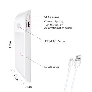 Rechargeable sensor motion sensor led baby night light