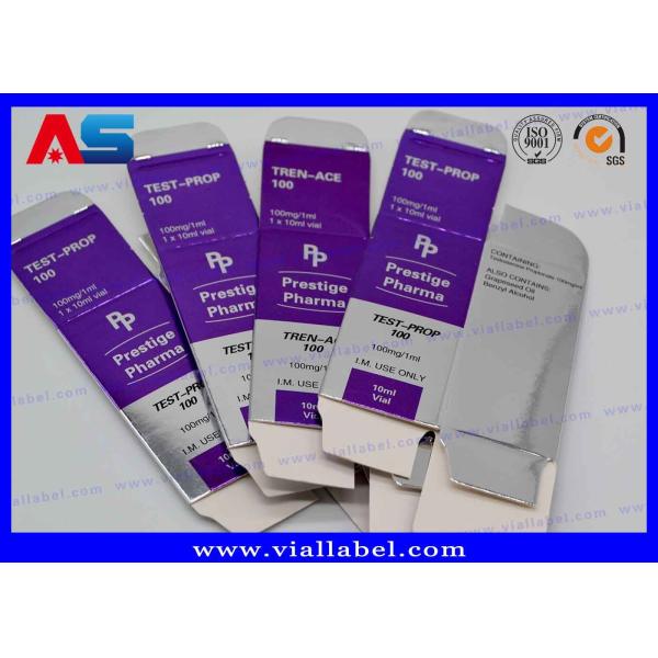 Quality Small Paper Silver Pill Box Printing Tablet Pharmaceutical Box For Pharma Tablet 50CC Plastic Bottles wholesale