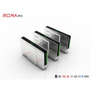 Automatic Pedestrian 304 Flap Barrier Gate With Servo Motor 900mm Width