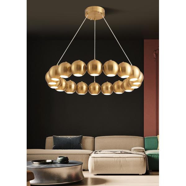 Round sphere led chandelier for living room bedroom table dining room hanging lamp(WH-MI-319)
