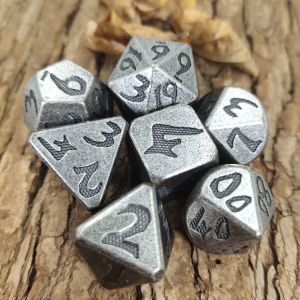 Dungeons and Dragons RPG Dice Gold Dice Set Multipurpose Resistant Sharp Edged