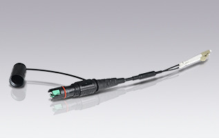 FTTA Optitap H Connector Compatible IP67 Mini IP SC Drop Wire Patch Cable Black