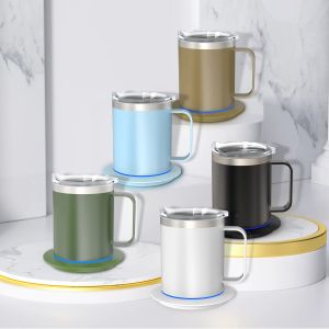 Thermostatic Temperature Control Self Heating Ceramic Mug 55 Degree