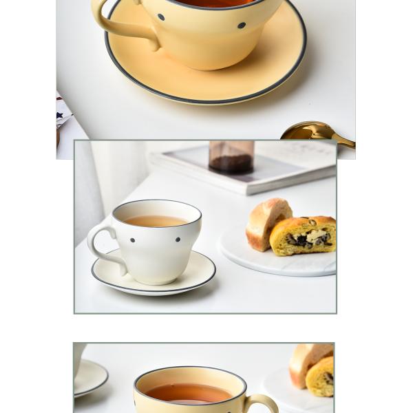Stocked Ceramic Cups Saucers Ceramic Stoneware Coffee Mug And Saucer Set For Tea