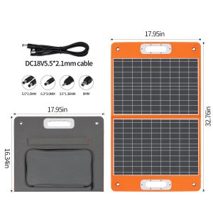 100W/200W Foldable Solar Panel Ideal for Portable Power Station Waterproof and