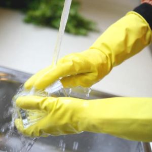 Cheap Reusable Water Proof Latex 60g 30cm Dishwasher Hand Gloves for sale