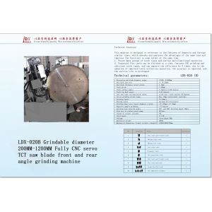 CNC Machine For Grinding TCT Saw Blade TCT Saw Blade Grinding Machine LDX-020B