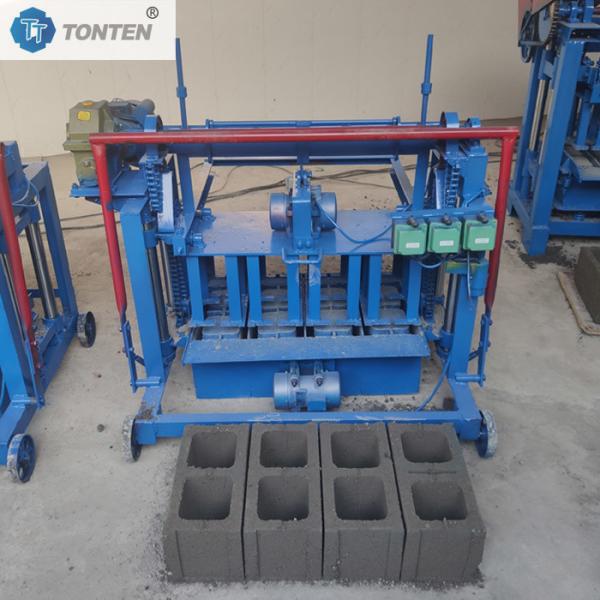 Quality Two Holes Concrete Brick Making Machine 220V Two Phase Power Brick Making Machine wholesale
