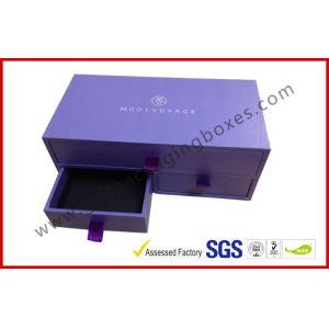 Purple Display Luxury Gift Boxes Custom with Oval / Square / Circular