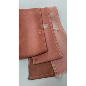 Cheap High quality 10.6oz Left Twill RED 10x7 No elastic Denim fabric JSD3023R for wholesale denim for sale
