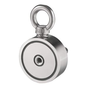 500IB 1000 IB double side fishing pot magnet with eyebolt