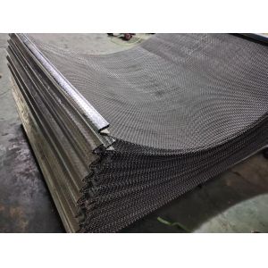 65mn 45# High Tensile Manganese Steel Iron Square Hole Crimped Wire Mesh