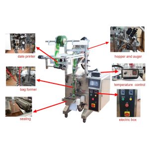 Fully automatic sachet spice chilli seasoning powder packaging packing machine