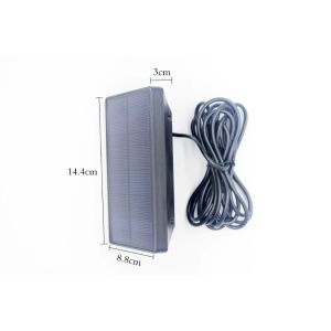 9V 1.6W Solar Panels 1000mA Hunting Tripod Compass Trail Camera Accessory