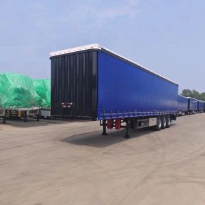 China Jost E100 3 Axle 40FT Curtain Side Semi Trailer With Customization And Landing Gear on sale
