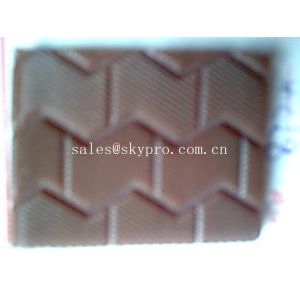 High abrasion resistant natural rubber shoe sole sheet , embossed on bottom