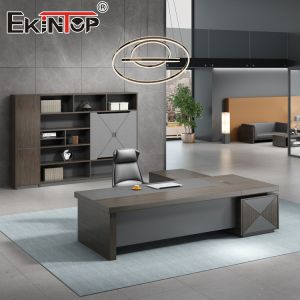 Custom CEO Office Desks Office Space Large Desk With Drawers