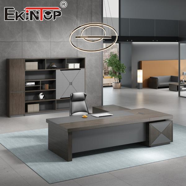 Quality Custom CEO Office Desks Office Space Large Desk With Drawers wholesale