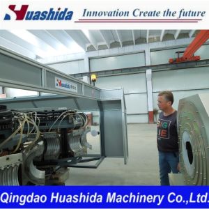 HDPE PP Double Wall Corrugated Pipe Line 1300kg/h Capacity