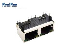 Cheap PCB 8P8C RJ45 Connector Modular Jack SGS With LED Shielded for sale