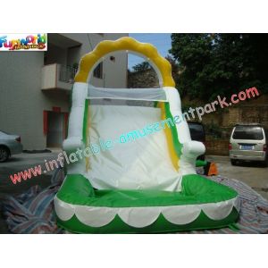 Customized Outdoor Inflatable Water Slides With Pool For Backyard Use
