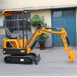 China Mini Crawler Digger Excavator 1.0kg Farm Machine with different inplements with canopy on sale