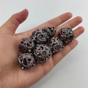 Longkong Circle Metal Dice Set DND Dungeon And Multi -Noodle RPG Chessboard Game