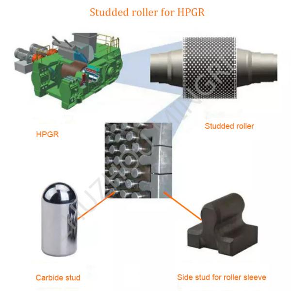 Tungsten Carbide Hpgr Stud Pin For High Pressure Grinding Rolls To Crush Hard Rock