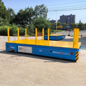 Steel Pipe Transportation Frame Transfer Cart Electric Battery Trackless
