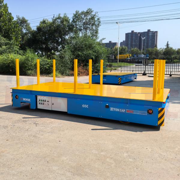 Steel Pipe Transportation Frame Transfer Cart Electric Battery Trackless Transfer Cart