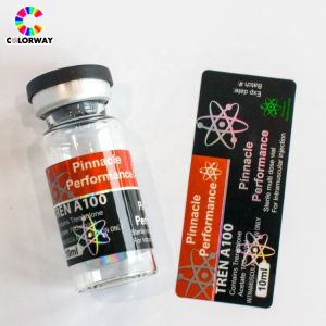 Self Adhesive Hologram PET Medication Label Stickers 10ml 20ml 30ml
