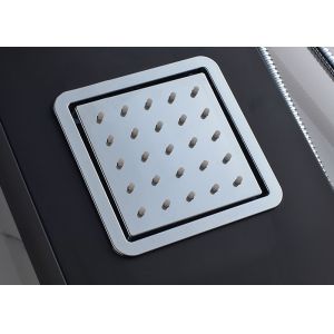 Dual Handle Control Bath Shower Panels Black Painting Appearance ROVATE