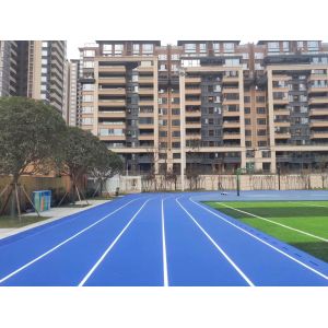 All-Weather Synthetic Running Track - Prefabricated Rubber Rolls with 10-Year