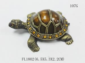 Cheap Home Decor Sea Turtle Enameled Trinket Boxes painted turtle trinket box for sale