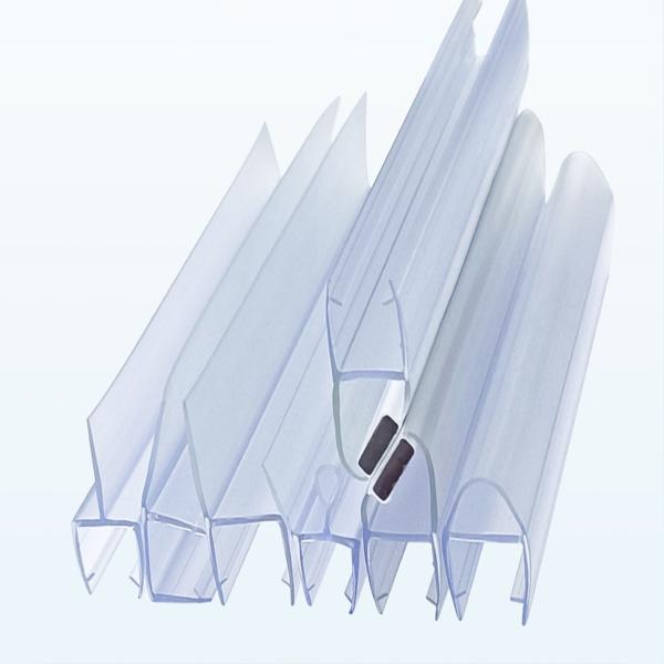 Quality Silicone Curved Rubber Plastic Seal for Custom Shape H Shape PVC Bath Shower Screen wholesale