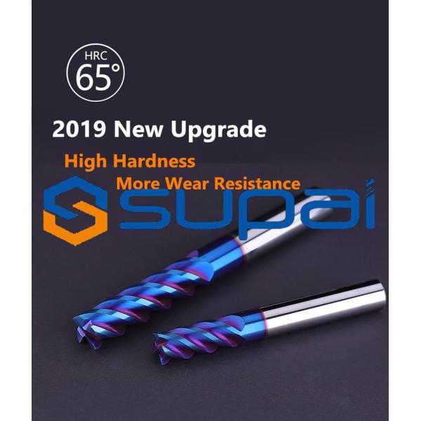 65hrc 4Flutes CNC Bits Nano Coating Solid Carbide End Mill grinder cutter for Milling Cutte