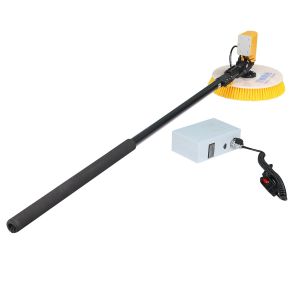 10 Cm Solar Panel Cleaner with Rotary Brush and 3.5 M Aluminum Alloy Water Fed