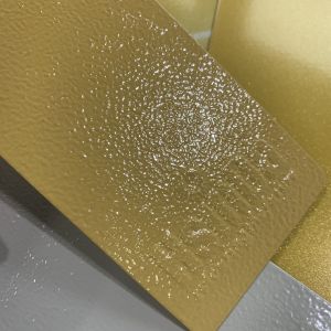 China RAL1024 Caterpillar Yellow Equipment Polyester Powder Coating Spray Paint on sale