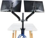 OEM LCD Monitor Lift , Telescopic Multi - Function Alloy Dual-Screen Display