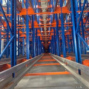 High Density Heavy Duty Radio Shuttle Pallet Racking Warehouse Space Management