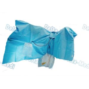 TUR Surgical Disposable Sterile Urology Drape / Lithotomy Drape With Aperture /