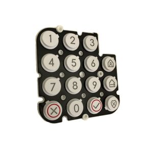 Cheap Customized Thickness Silicone Rubber Key with Optional Backlighting for sale