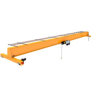 EOT 3T Span 6m Single Girder Overhead Cranes Yellow Electric Hoist
