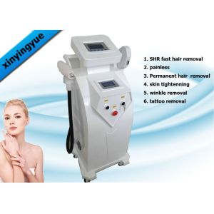 Cheap Professional SHR Bipolar RF Radio Frequency Skin Tightening Machine / Yag Laser Machine for sale