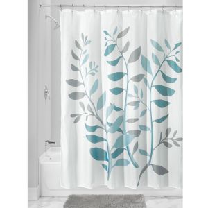 Walmart Bathroom Leaves Plastic Waterproof Thick Window Shower Curtains With