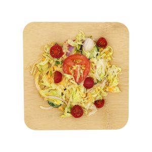 Indoor Bamboo Biodegradable Disposable Tableware Plates Practical Eco Friendly